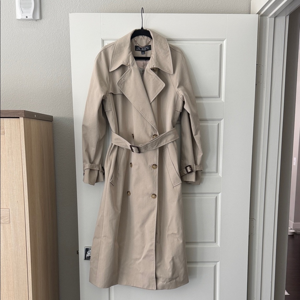 J Crew Icon Double-Breasted Trench Coat